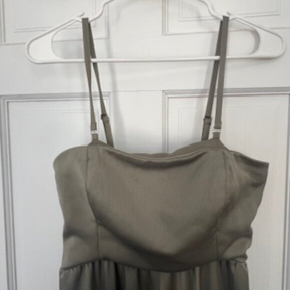 Anthropologie BHDLN Straight-Neck Satin A-Line Gown - Picture 5 of 5